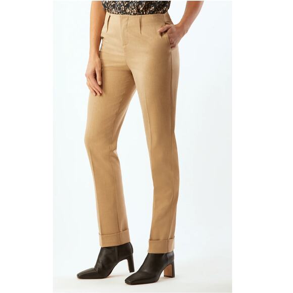 Womens Ecru Tapered Pants - Picture 2 of 8